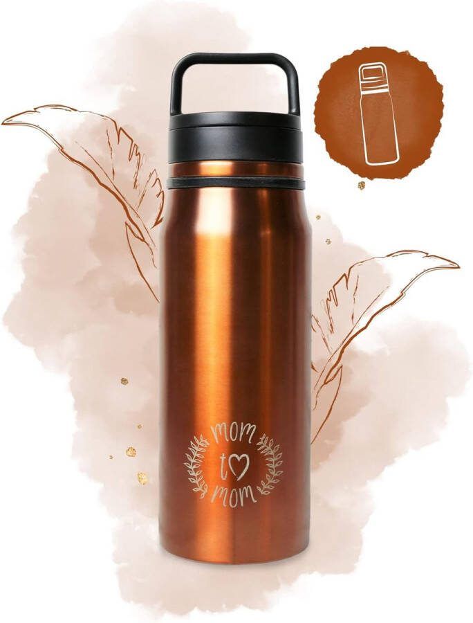 Thermosfles hoogwaardige roestvrijstalen thermosfles theefles met duurzame 2-in-1 theezeef Tea to Go-fles houdt warme dranken 6-10 uur warm