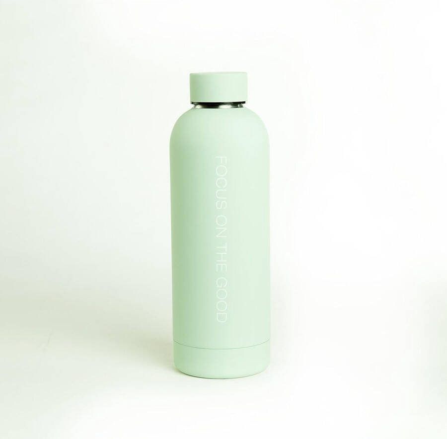 Thermosfles (lichtgroen) 500 ml roestvrij staal lekvrij en BPA-vrij perfecte metgezel voor verfrissende momenten onderweg 12 uur warm 24 uur koud