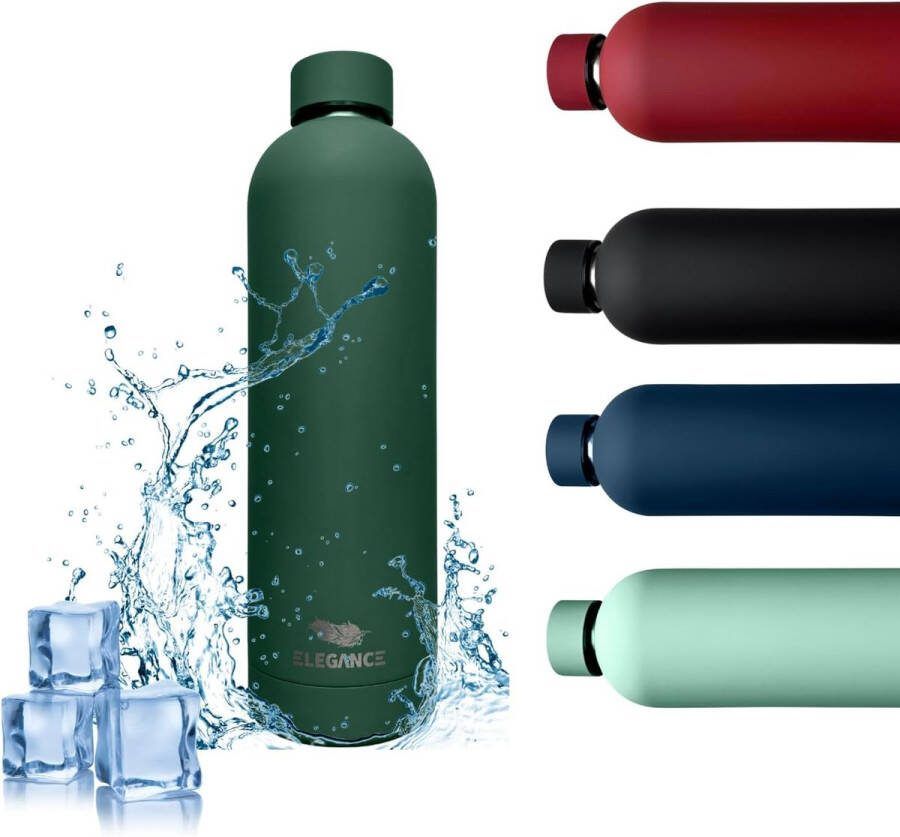 Thermosfles Premium kwaliteit vrij van schadelijke stoffen lekvrij geïsoleerde roestvrijstalen drinkflessen thermosfles (kaki)