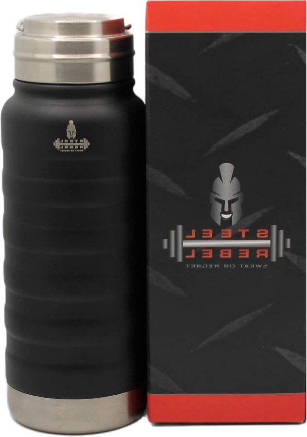 Thermosfles roestvrij staal 600 ml lekvrij met zeef ideaal voor thee en fruit thermobeker voor koffie-to-go