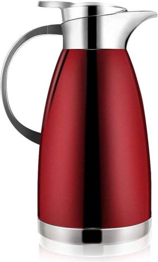 Thermoskan 1800ml Roestvrij Staal Voor Koffie Of Thee Houdt Dranken Koud En Warm