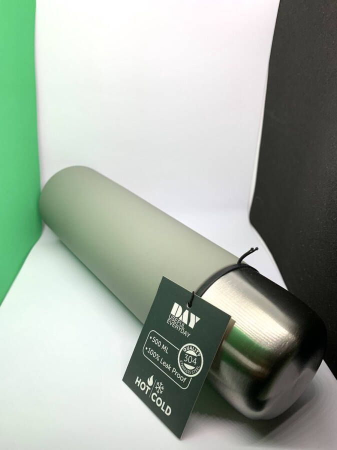 Thermoskan Isoleerfles Grijs Rvs Thermos Thermosfles Thermoskan 500 ml Gratis Verzending Lekvrij