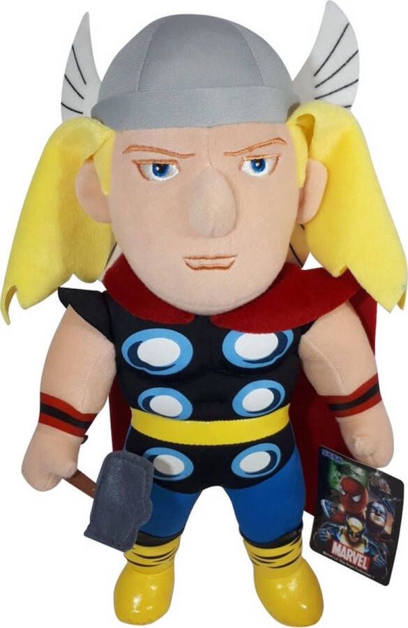 Thor Marvel Heroes Pluche Knuffel 32 cm {Superheld Plush Toy Knuffelpop voor kinderen jongens meisjes Spiderman Deadpool Ultron Iron Man Vision Thor Hulk Venom}