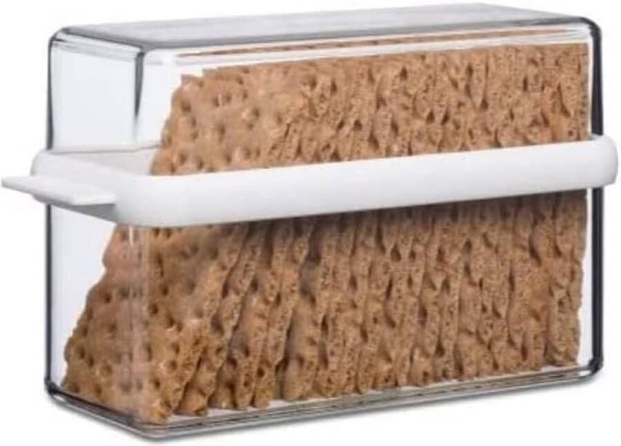 Timé Knäckebrödtrommel Meal Prep Bakjes Vershouddoos Transparant