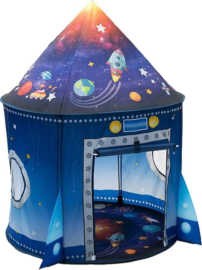 Tipi Tent Kinderen Ruimte Tent Kinderen Speeltent Met Ramen Rust Tent Binnen en Buiten Strand Tent Sterrenhemel 135 cm hoog