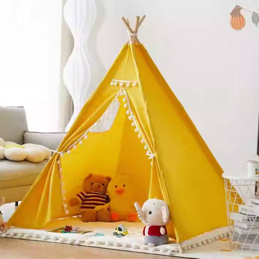 Tipi Tent Kinderen Speelgoed Tent Kinderen Speeltent Met Ramen Rust Tent Binnen en Buiten