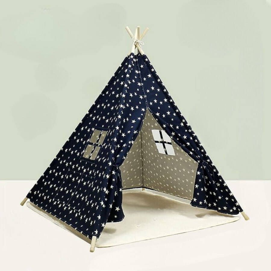 Tipi Tent Voor Kinderen Tipi Speeltent Met Pluche Mat Wigwam Speeltent Speelgoed Jongens & Meisjes