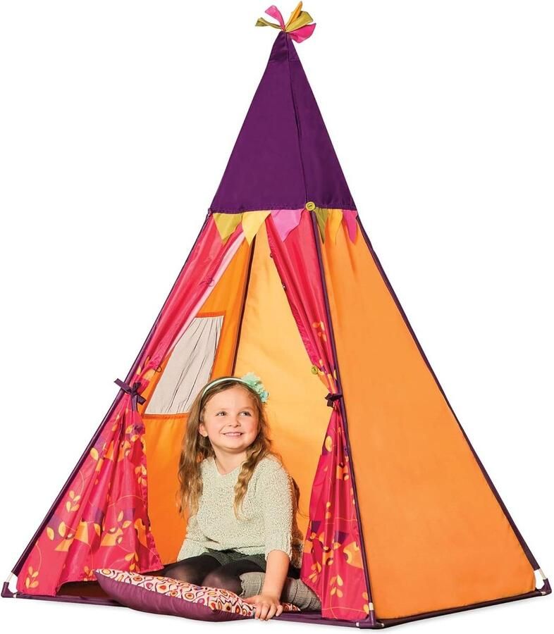 Tipitent met lantaarn voor kinderen licht speeltent voor binnen kinderkamer indoor tent jongens en meisjes 3 jaar en ouder