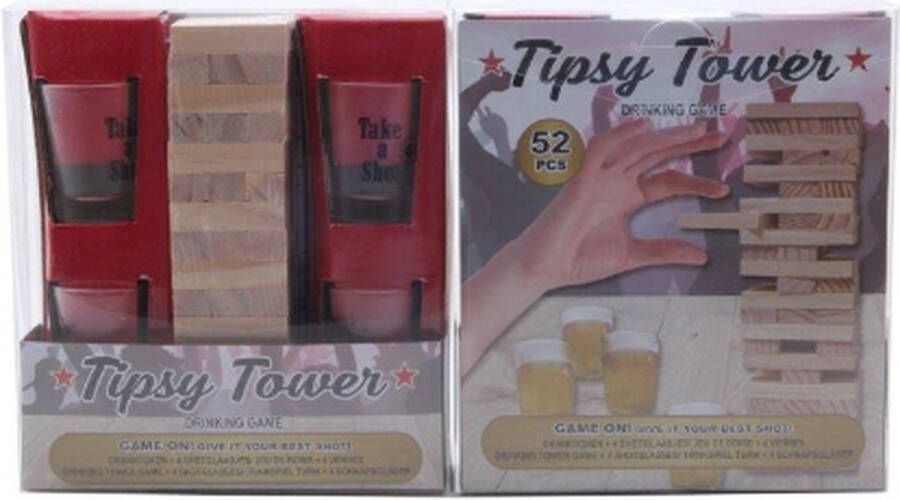 Merkloos Sans marque Tipsy Tower Drinkspel Mini Dranktoren