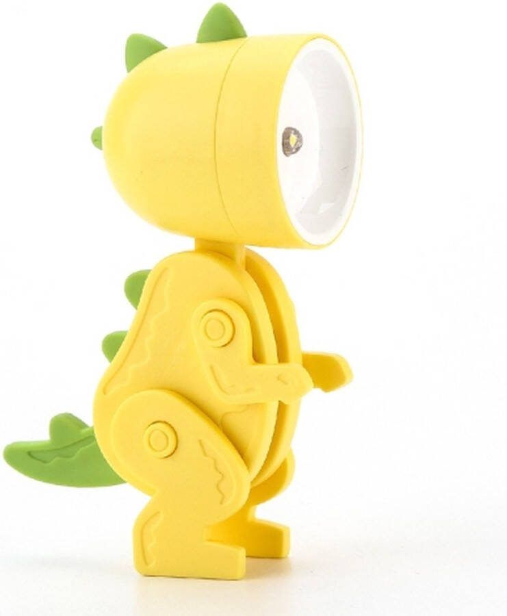 TL-23 LED Mini Opvouwbare Cartoon Bureaulamp Thuis Huisdier Vorm Decoratie Tafellamp Spec: Dinosaurus (Geel)