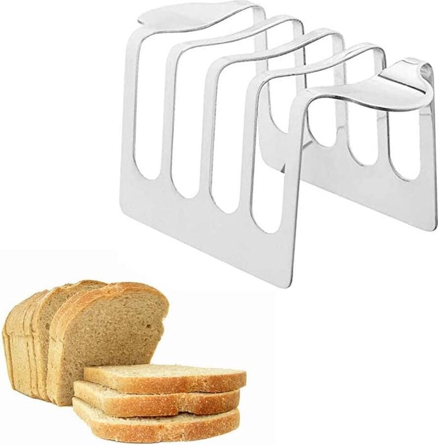 Toastbroodrek Broodrek Dessertstandaard tafeldecoratie Displaystandaard voor toastjes Brood opbergrek