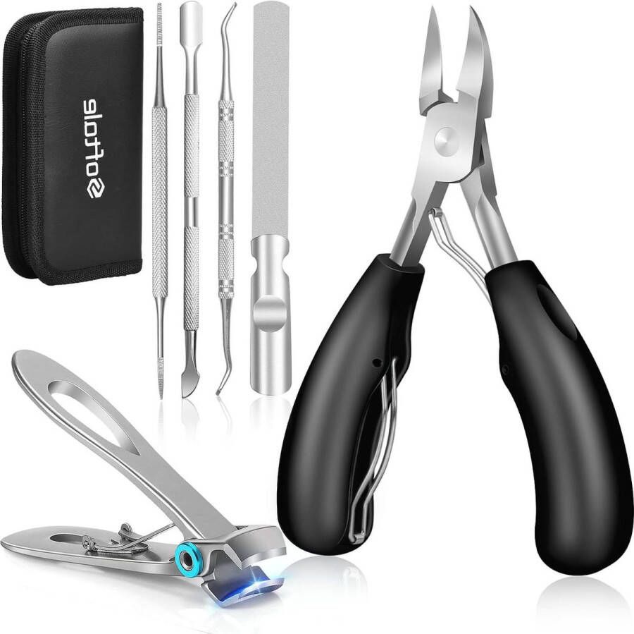 Toenail Clippers for Thick or Ingrown Nails Professional Podiatrist Toenail Seniors Heavy Duty Stainless Steel Soft Grip Toenail Scissors Nagelknipper