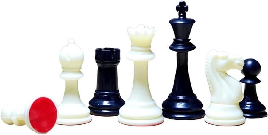 Toernooi Schaakstukken Staunton (met twee extra koninginnen) 3.75 Inch King Hoogte 650 Gram