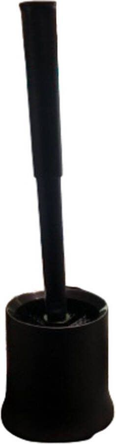 Toiletborstel Zwart Mat 9 x 36 cm Kunststof Toilet brush