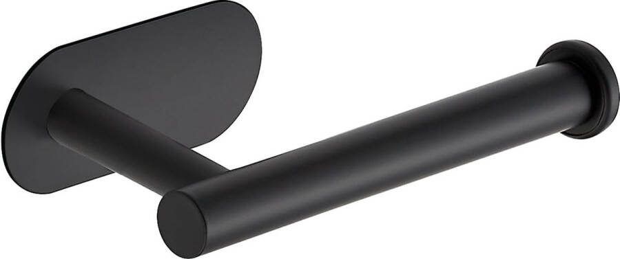 Toiletrolhouder WC Rolhouder Zwart zonder Boren Geen boren Stevig Toiletrolhouder RVS Zwart Papieren handdoekhouder RVS Papieren handdoekhouder