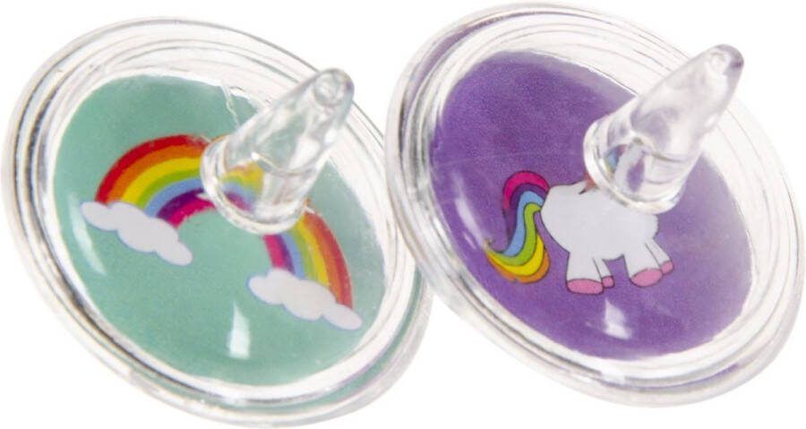 Tollen Eenhoorn 12 STUKS Tol Speelgoed Unicorn Traktatie Uitdeelcadeautjes voor kinderen