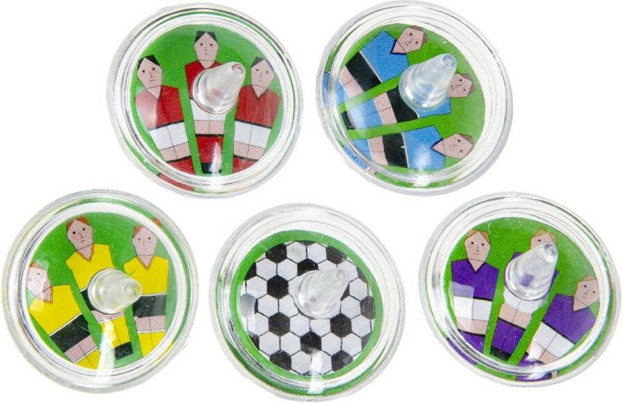 Tollen Voetbal 12 STUKS Speelgoed Traktatie Uitdeelcadeaus voor kinderen Tol