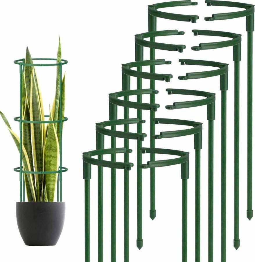 Tomatenkooi klimhulp 12 stuks Halfronde tuinsteunen voor planten en bloemen Tomatenkooien voor rozen tomaten lelies en hortensia's (24 x 14 cm) plantensteun halfronde