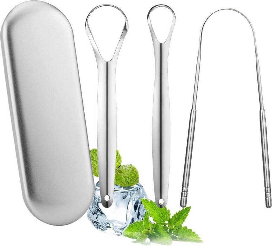 Tongschraper Mondverzorging 100% Hygiënisch Duurzaam Tongschrapers Tong Schraper Tong Reiniger Tongreiniger Must Have Voor In De Badkamer!