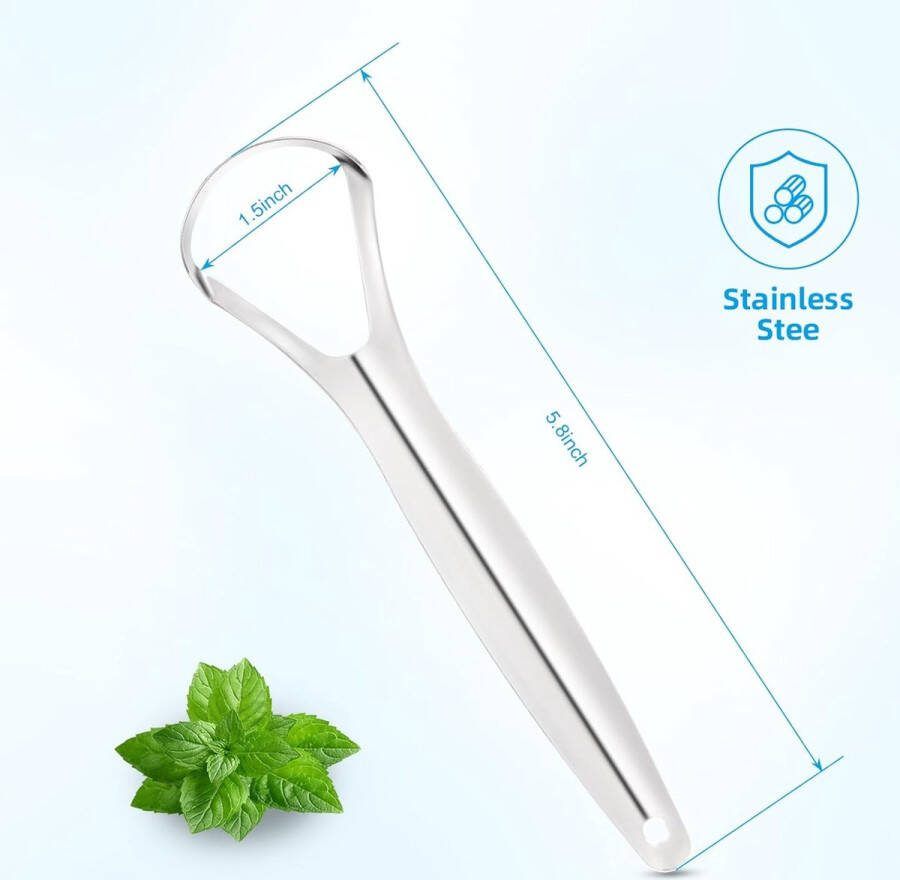Tongschraper Mondverzorging 100% Hygiënisch Duurzaam Tongschrapers Tong Schraper Tong Reiniger Tongreiniger Must Have Voor In De Badkamer!