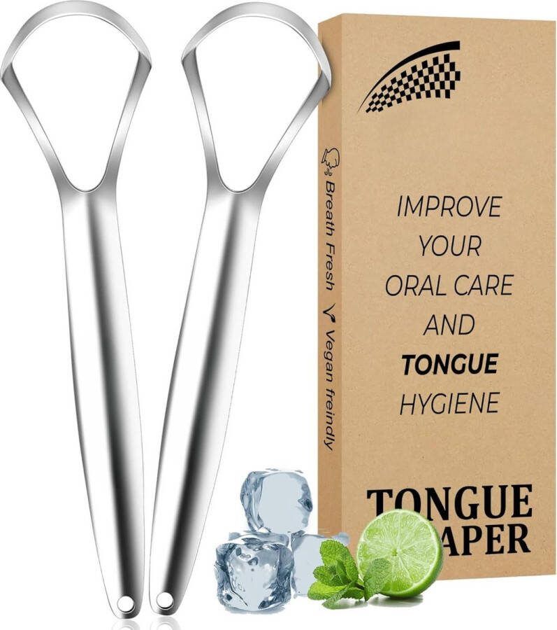 Tongschraper Mondverzorging 100% Hygiënisch Duurzaam Tongschrapers Tong Schraper Tong Reiniger Tongreiniger Must Have Voor In De Badkamer!