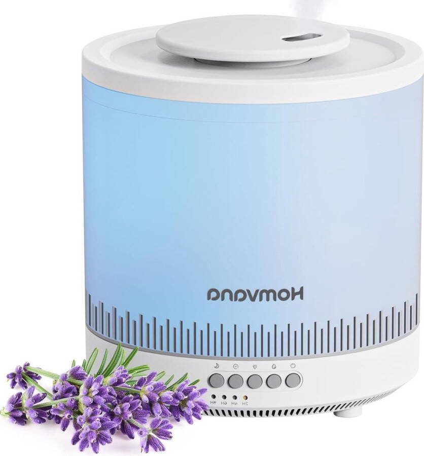 Top-Fill Koelnevel Luchtbevochtiger voor Slaapkamer 18 l Babykinderkamer Planten Kinderkamers 3-in-1 Diffuser