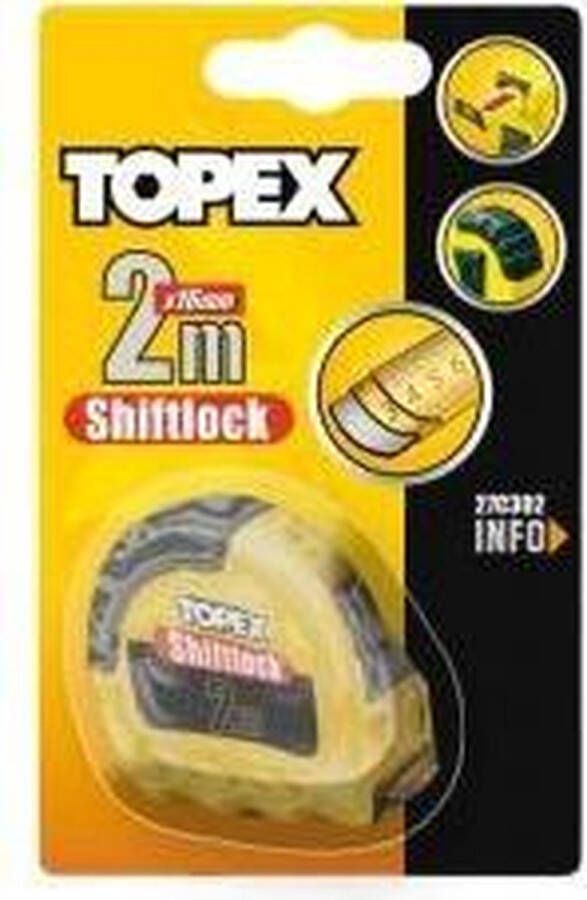 TOPEX Rolmaat 2 m. Shift Lock