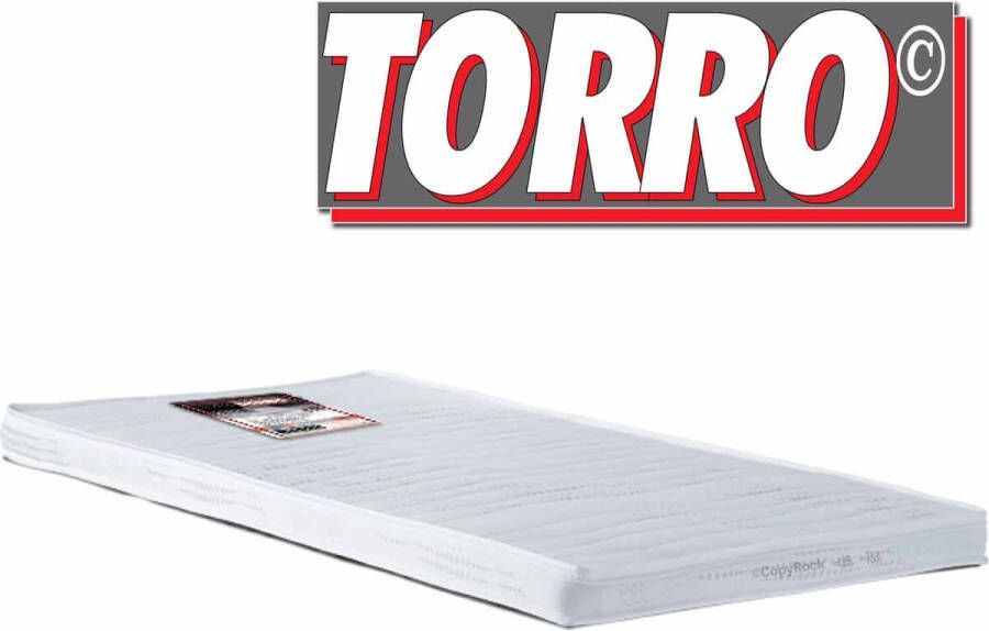 Merkloos Sans marque TORRO | Extra stevige topmatras | Echt harde topper | 8cm dik stevig ligcomfort 90x200cm topper