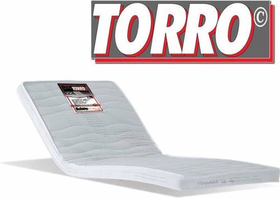 Merkloos Sans marque TORRO | Extra stevige topmatras | Echt harde topper | 8cm dik stevig ligcomfort 90x220cm topper