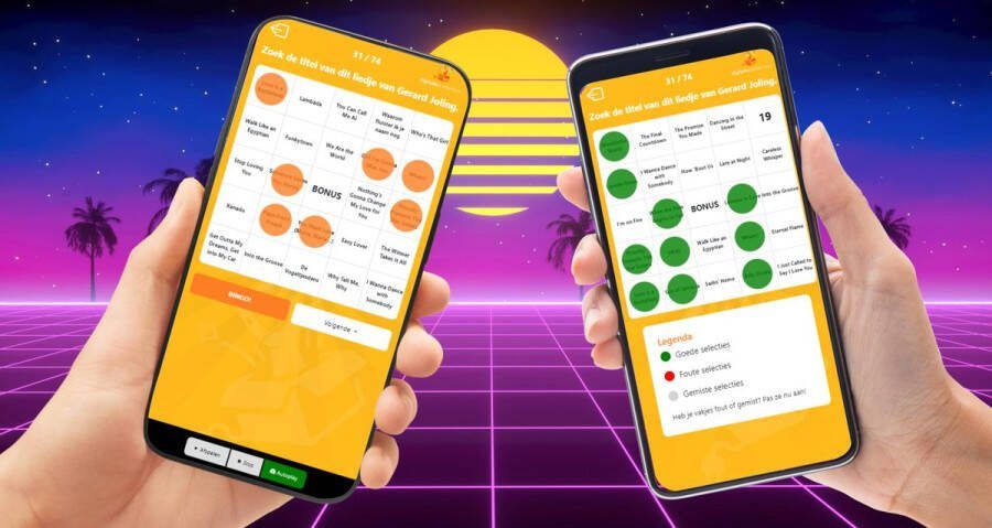 Totally 80's Music Bingo Muziek Bingo Digitale Spellenbox