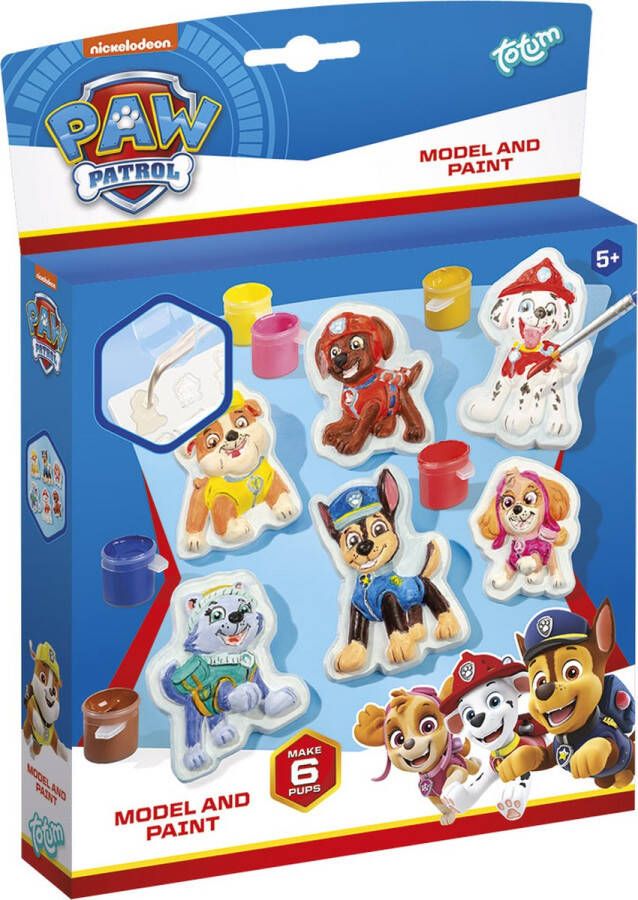 Totum PAW Patrol gipsgieten en schilderen 10 figuren maken model & paint junior cadeau