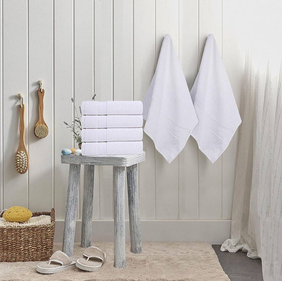 Towels Katoenen Handdoeken 60 x 120 cm Handdoeken voor zwembad spa en fitnessruimte Lichtgewicht en zeer absorberende Quick Drogen Handdoeken (Pak van 6) (Koel grijs)