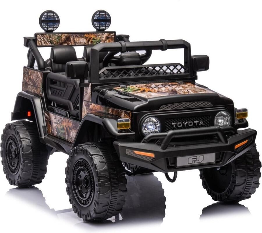 Toyota Fj Cruiser Licensed Elektrische Kinderauto 12 Volt Met Afstandbediening Zwart