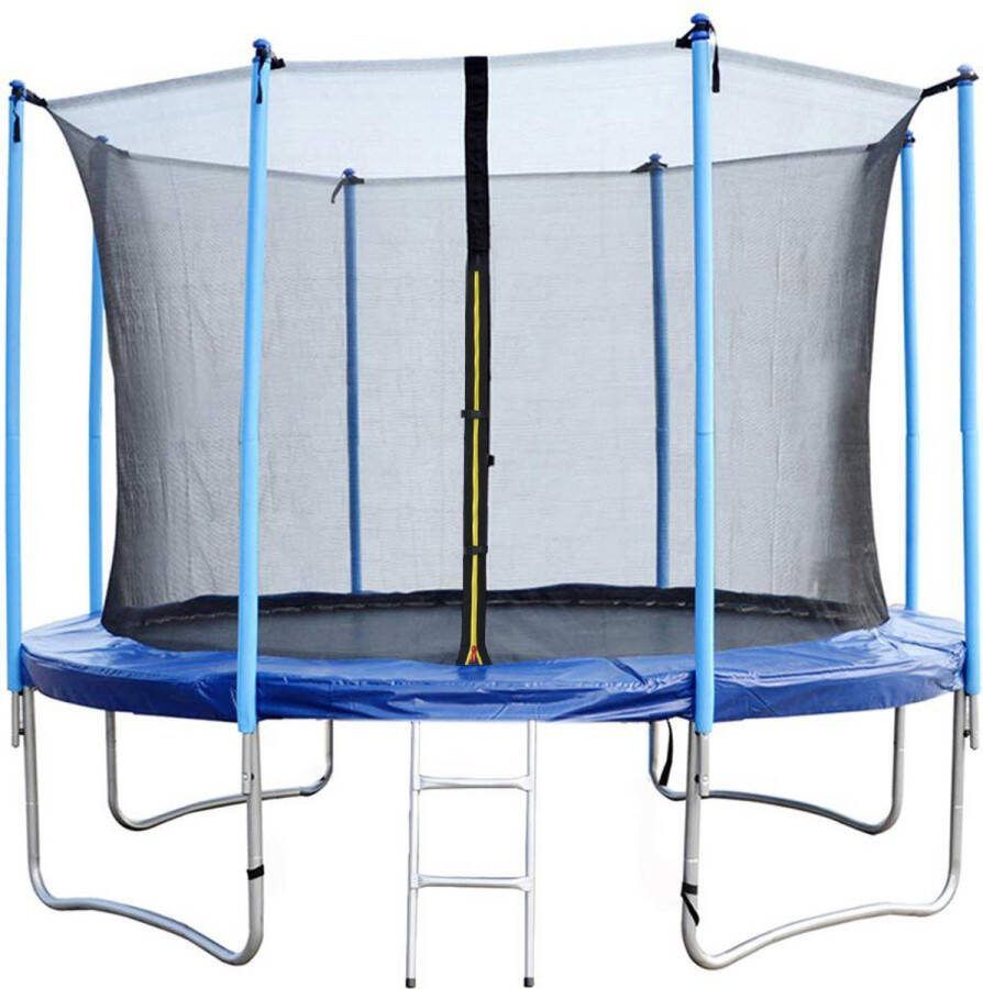 Trampoline met Veiligheidsnet en Ladder Max. 120 kg 427 CM PE Net EPE Schuimkussens