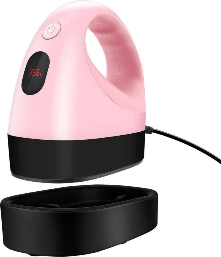 Transferpers Roze Mini-hittepers Heat press Pers Plottermachine Kleine hittepers met 3 warmtestanden Draagbare mini-hittepers Temperatuurweergave voor T-shirts Met E-Book Schoenen Hoeden