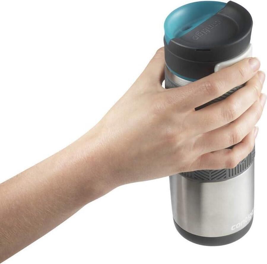Thermosbeker roestvrijstalen 470 ml isoleerfles lekvrij koffiebeker-to-go vaatwasserbestendig houdt tot 5 uur heet