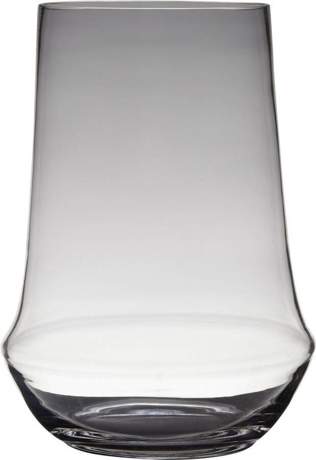 Merkloos Sans marque Transparante luxe grote stijlvolle vaas vazen van glas 35 x 25 cm Bloemen boeketten vaas voor binnen gebruik