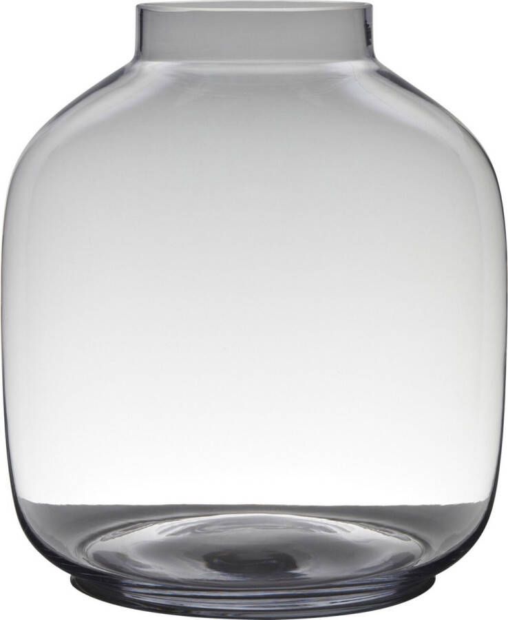 Merkloos Sans marque Transparante luxe grote stijlvolle vaas vazen van glas 38 x 34 cm Bloemen boeketten vaas voor binnen gebruik
