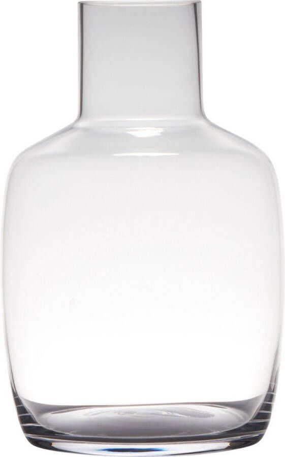 Transparante luxe stijlvolle vaas vazen van glas 30 x 19 cm Bloemen boeketten vaas voor binnen gebruik