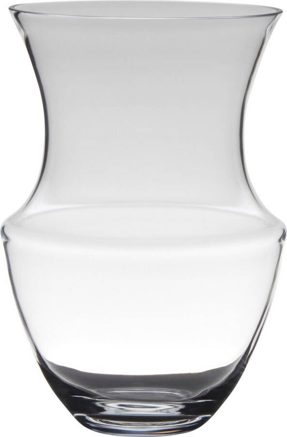 Merkloos Sans marque Transparante luxe stijlvolle vaas vazen van glas 32 x 21 cm Bloemen boeketten vaas voor binnen gebruik