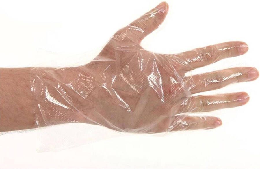 Transparante plastic wegwerp handschoenen Latex vrij universeel 300 stuks