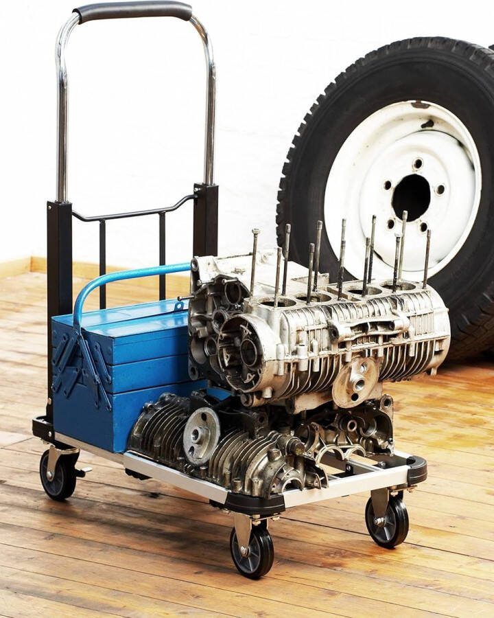 Transportwagen platformwagen trolley geluidsarme trolley steekwagen transportwagen multifunctionele trolley 150 kg