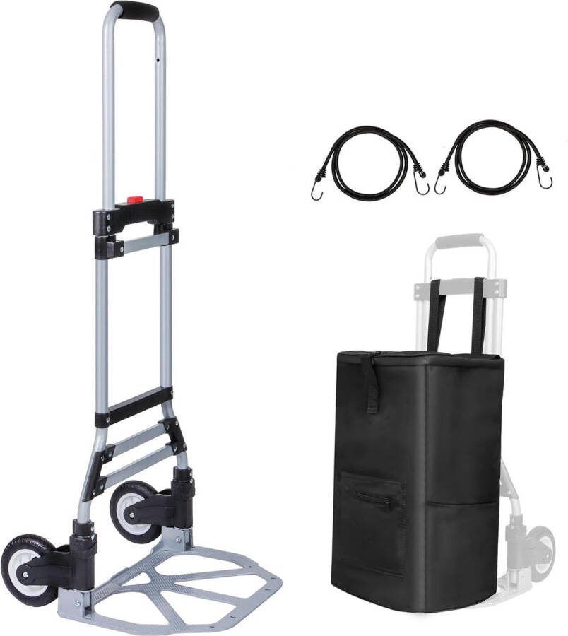 Transportwagen platformwagen trolley geluidsarme trolley steekwagen transportwagen multifunctionele trolley 80 kg