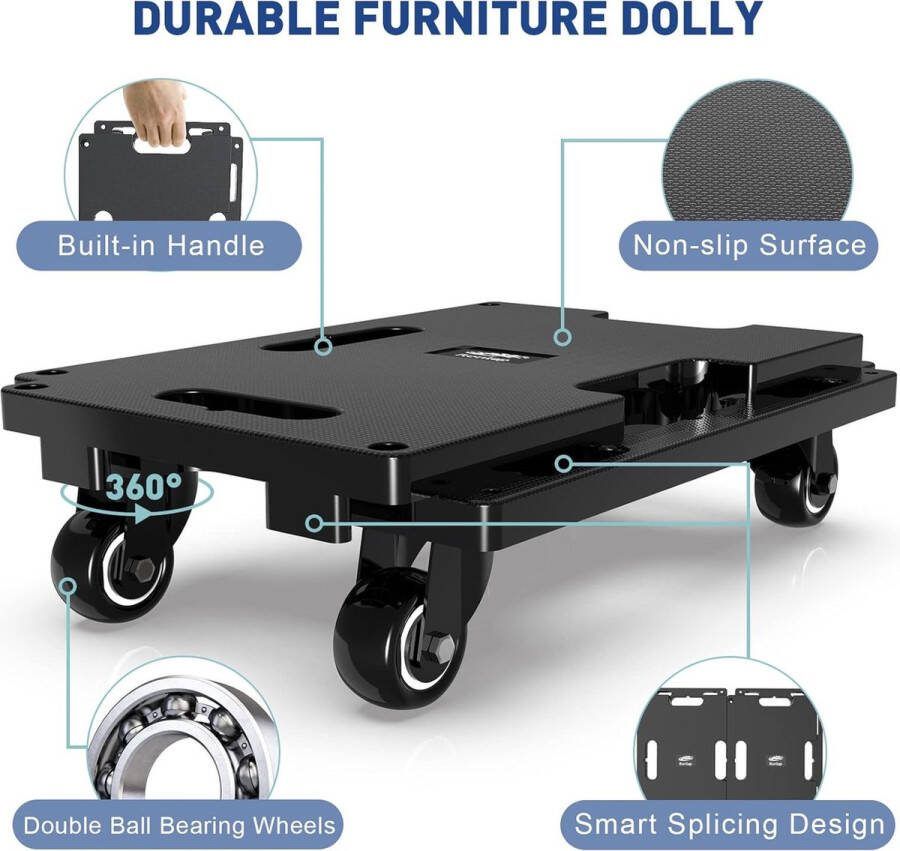 Transportwagen platformwagen trolley geluidsarme trolley steekwagen transportwagen multifunctionele trolley 200 Kilograms