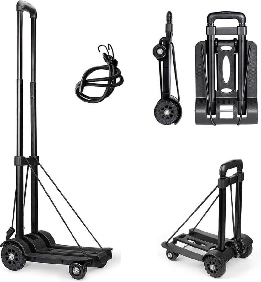 Transportwagen platformwagen trolley geluidsarme trolley steekwagen transportwagen multifunctionele trolley 50kg