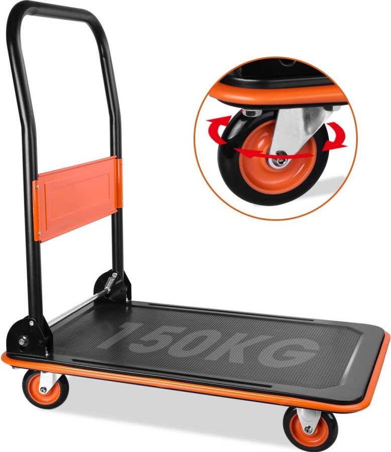 Transportwagen steekwagen transportwagen multifunctionele trolley 150 kg