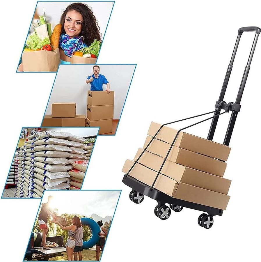 Transportwagen steekwagen transportwagen multifunctionele trolley 50 kg