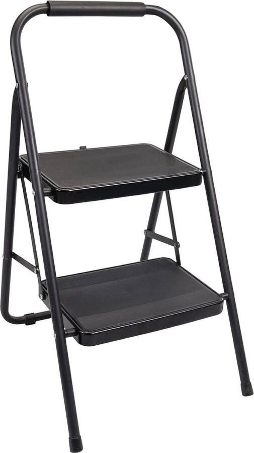 Trapladder 430 mm met twee niveaus Veilig klussen Ladder