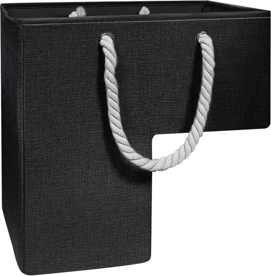 Trappenmand-organizer multifunctionele trapmand organizer houder opbergcontainer met touwgrepen opvouwbare trapmand voor thuiskantoor tapijt en houten trappen