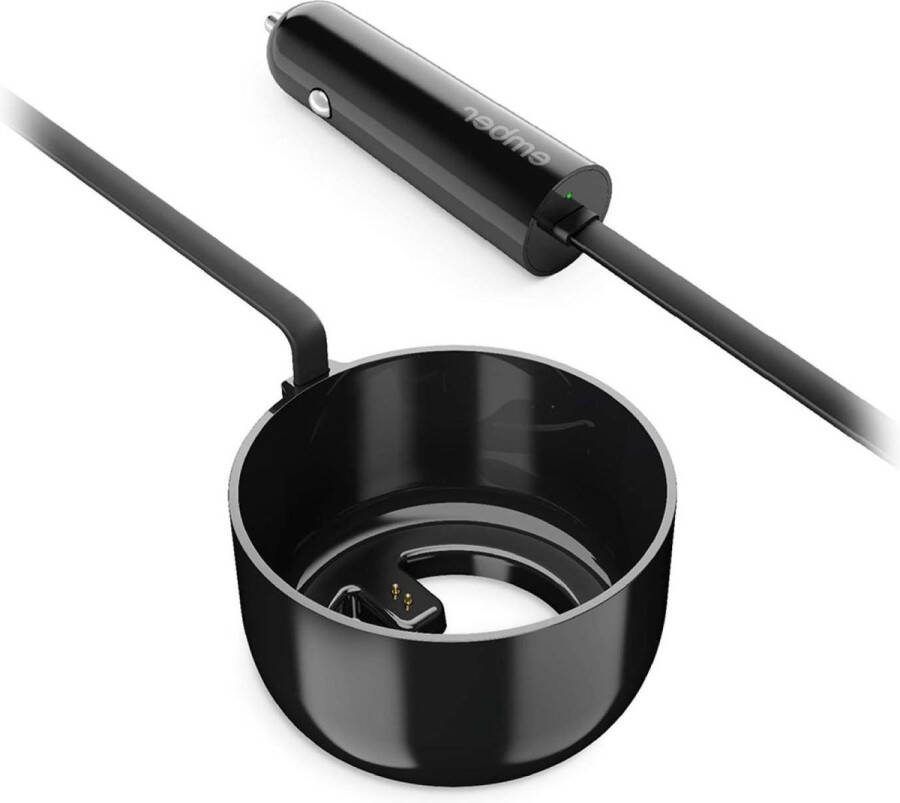 Travel Mug 2 2+ met temperatuurregeling Past in bekerhouders 12V-autolader met LED Kabelhaspel Auto-oplader voor onderweg